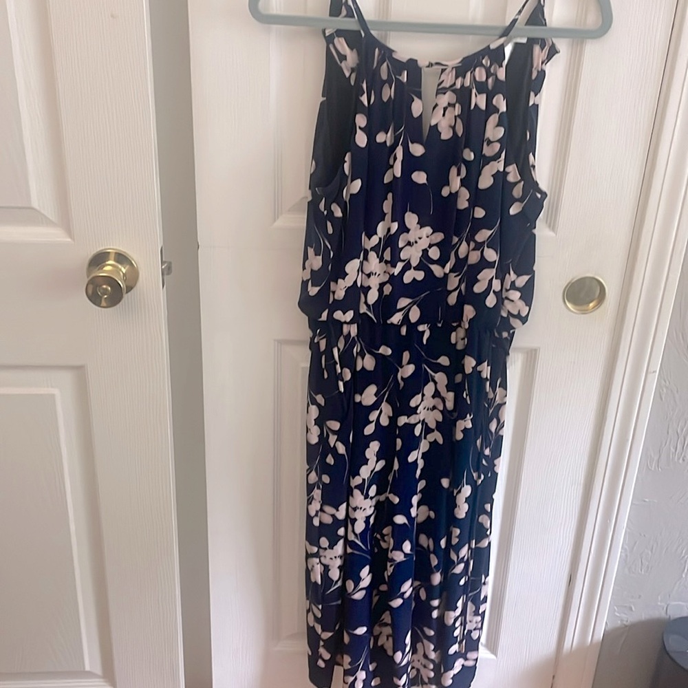 Jump suit /pink and navy blue …